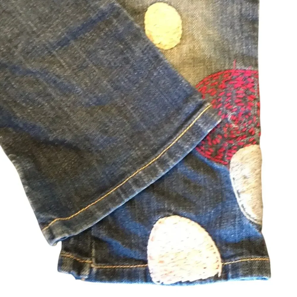 Baby Gap embroidered bootcut jeans